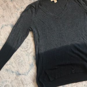 Michael Kors; dip dyed v-neck sweater